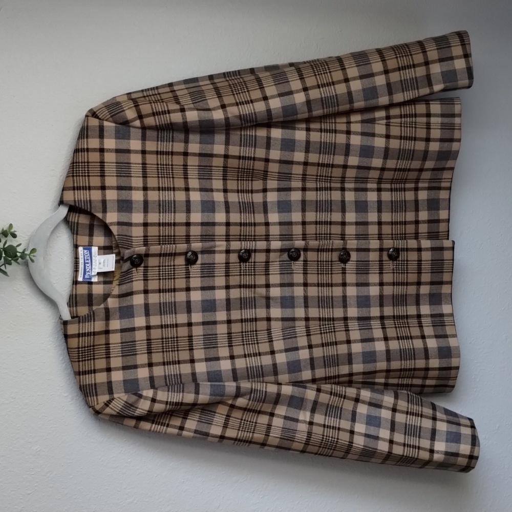 Vintage Pendleton Petite Jacket With Buttons And … - image 1